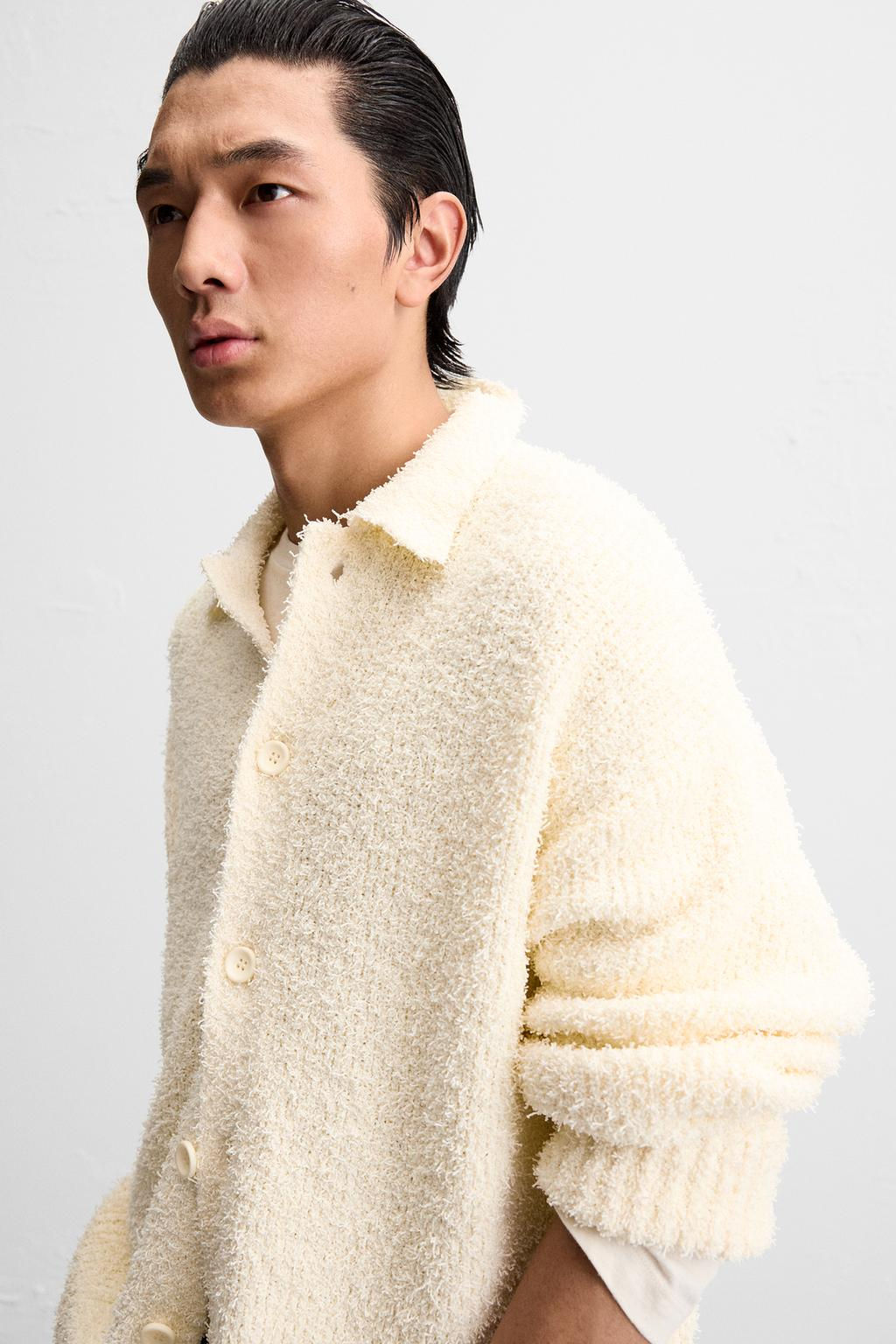 TEXTURED TERRY CARDIGAN - Zara фото 5