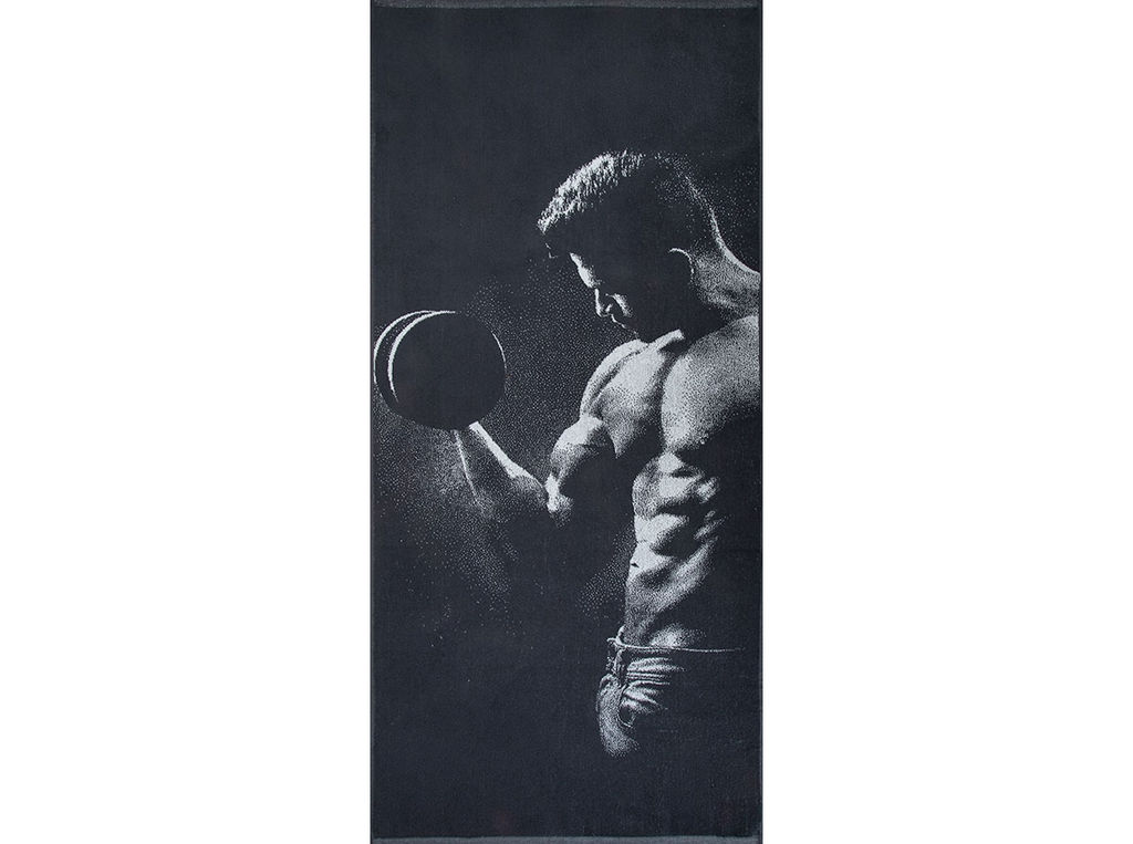 Полотенце махровое 6с102.411ж1 Спорт мен(антрацит) 67х150см