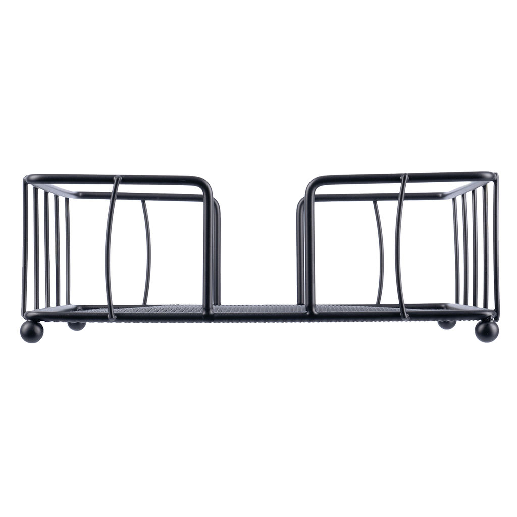 51774 GIPFEL Подставка для салфеток MORAN 19х19х6,5 см. Материал: углеродистая сталь. Цвет: черный  фото 3