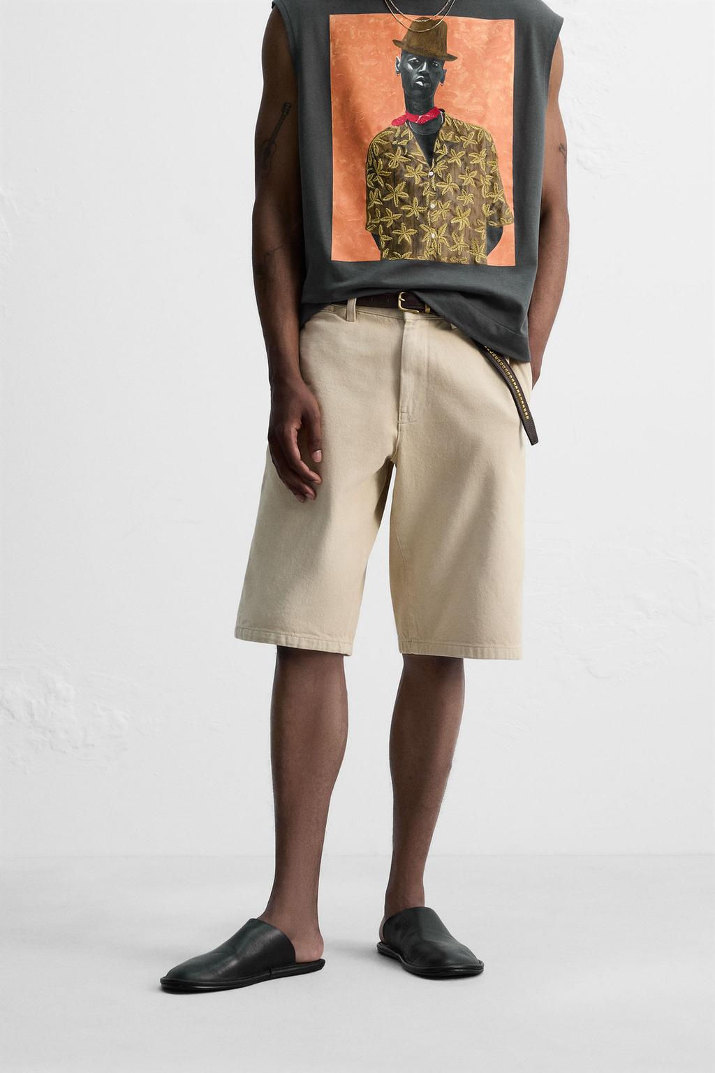 BAGGY FIT BERMUDA SHORTS  OTIS KWAME KYE QUAICOE - Zara фото 2