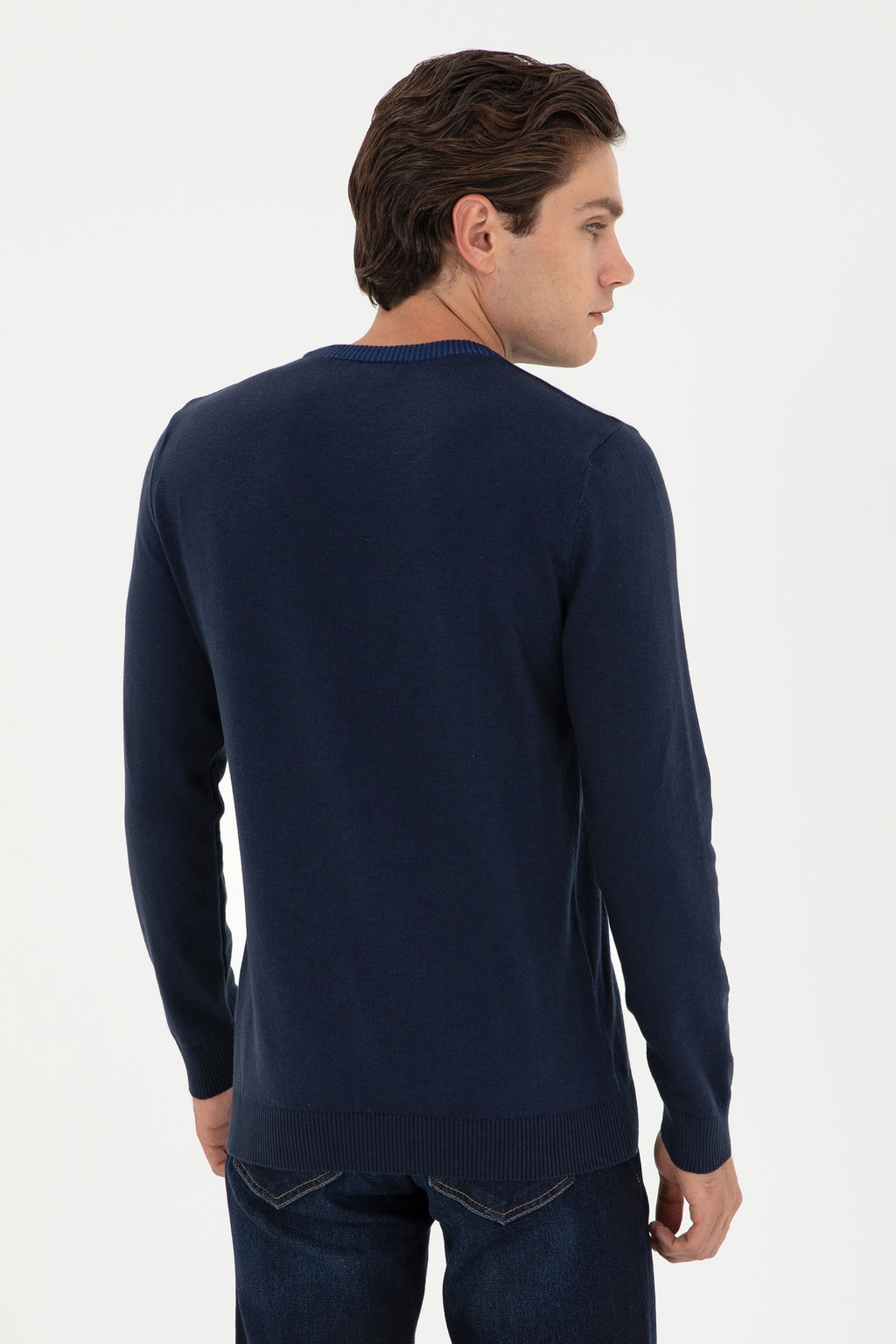 Мужской темно-синий свитер Неожиданная скидка в корзине - U.s. polo assn фото 19