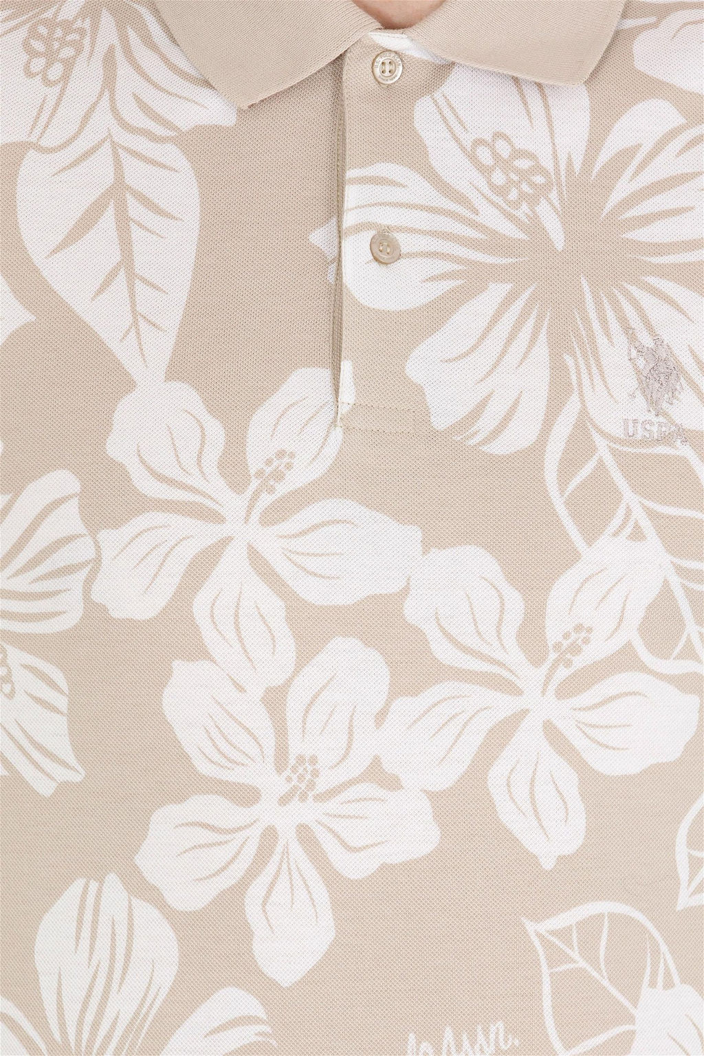 U. S. Polo Assn Мужская футболка с воротником-поло Stone - U.s. polo assn фото 14