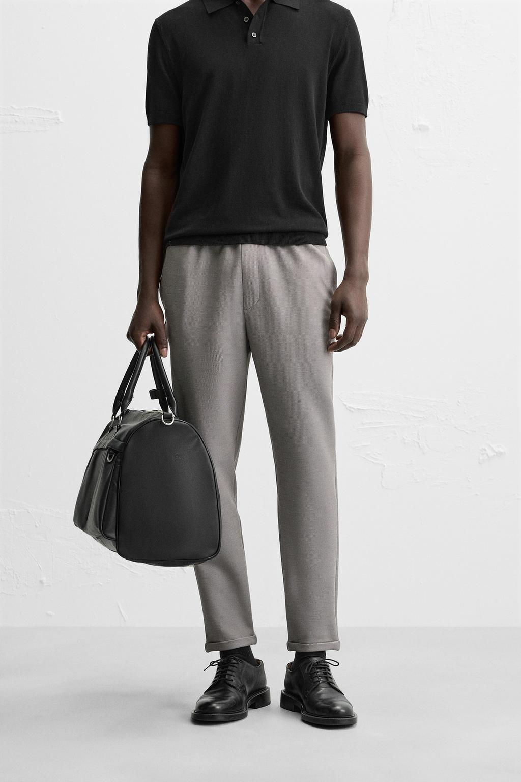 EASY CARE JOGGER WAIST TROUSERS - Zara фото 31