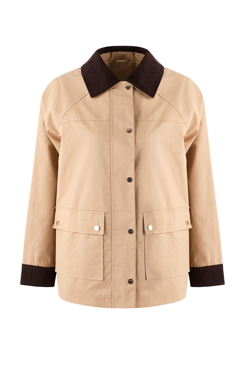 Vizon Oversize Kal?p Kontrast Kadife Detayl? Mumlu Ceket Mont TWOSS26MO00000 - Trendyolmilla фото 5