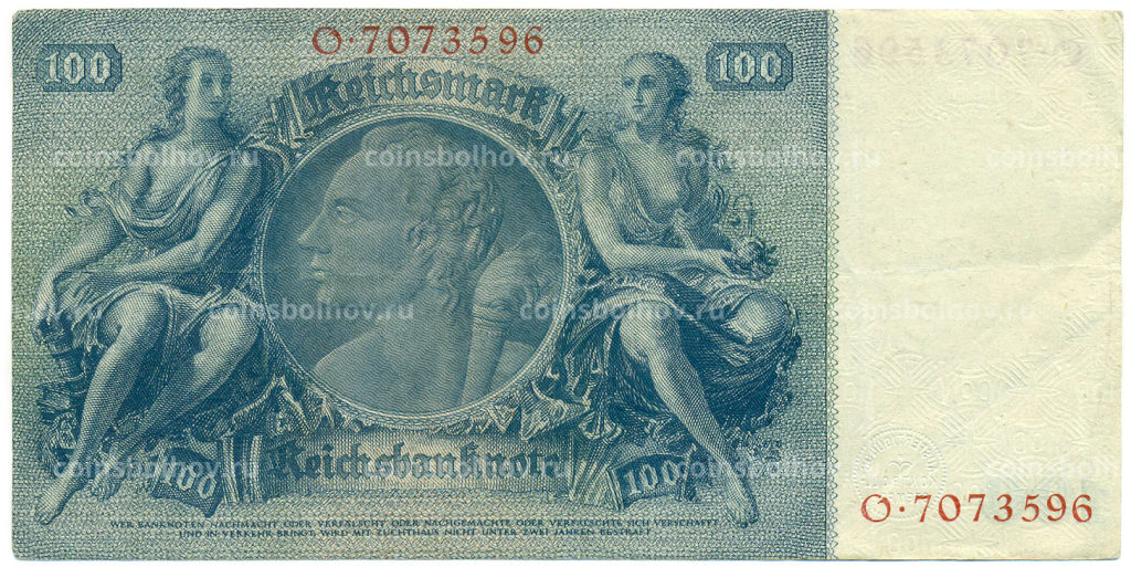 Банкнота 100 рейхсмарок 1935 года Германия