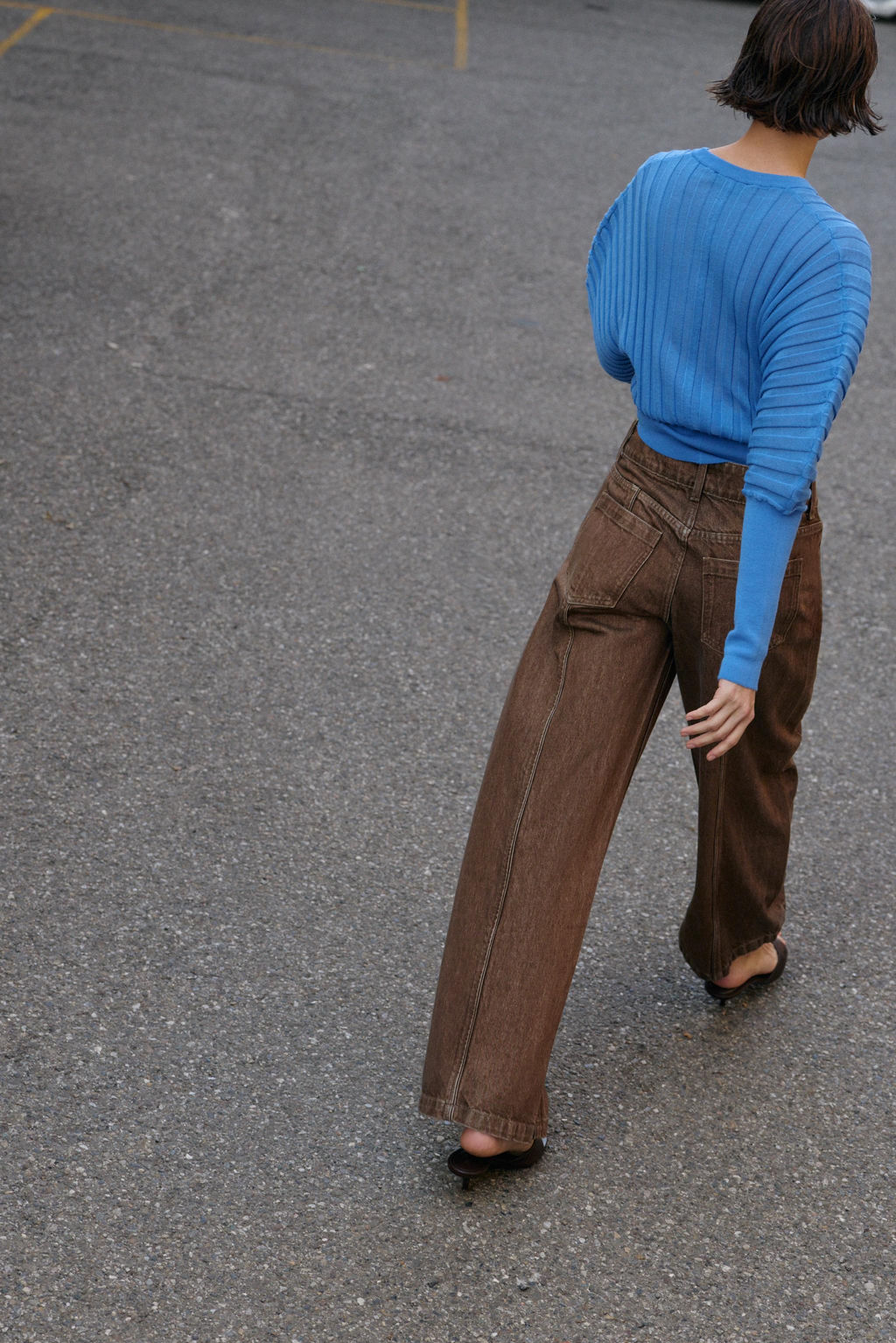 JEANS Z1975 WIDE LEG TIRO MEDIO / ?xido - Zara фото 3