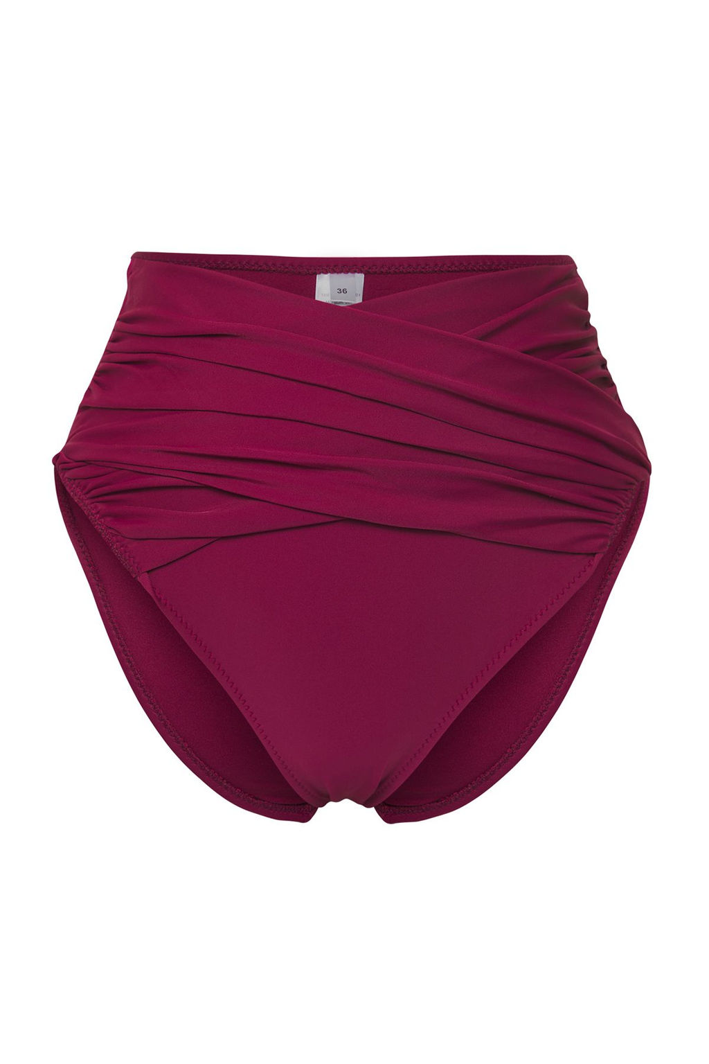 TRENDYOLMILLA Siyah Yuksek Bel Drapeli Regular Bikini Alt? TBESS25BA00001  фото 8