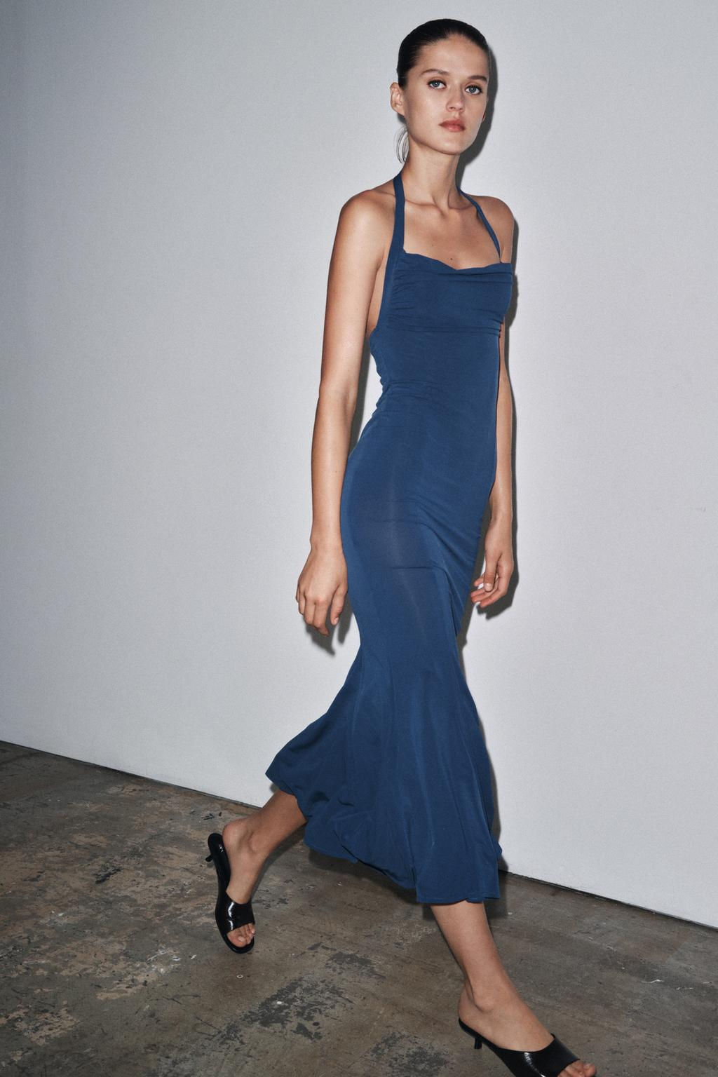 FLOWING HALTER DRESS - Zara фото 2