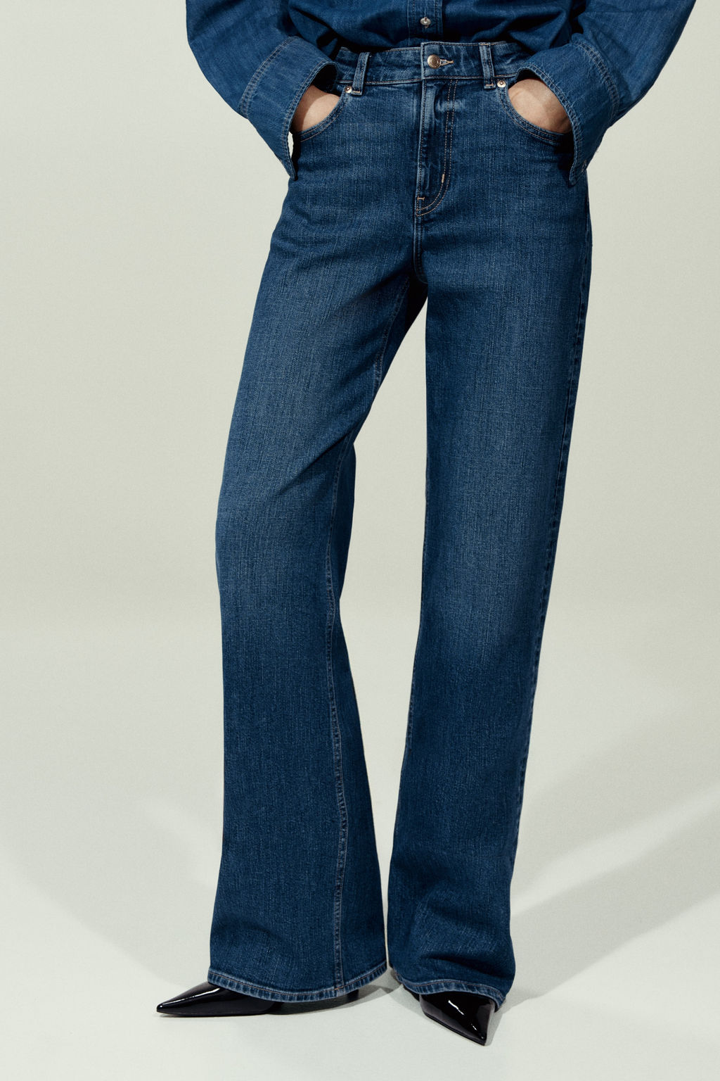 Wide High Waist Jeans - H&m фото 22
