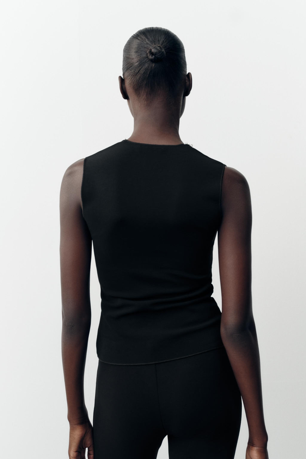 METALLIC THREAD STRETCH TOP - Zara фото 5