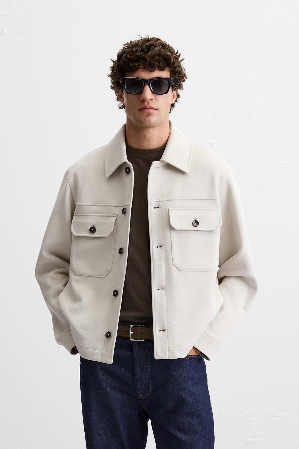 FAUX SUEDE OVERSHIRT - Zara фото 11