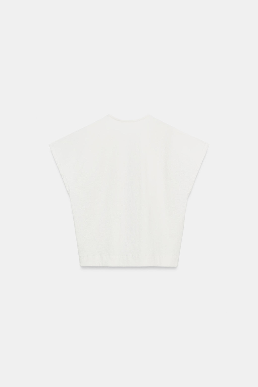 CAMISETA R?STICA ESCOTE PICO / Blanco roto