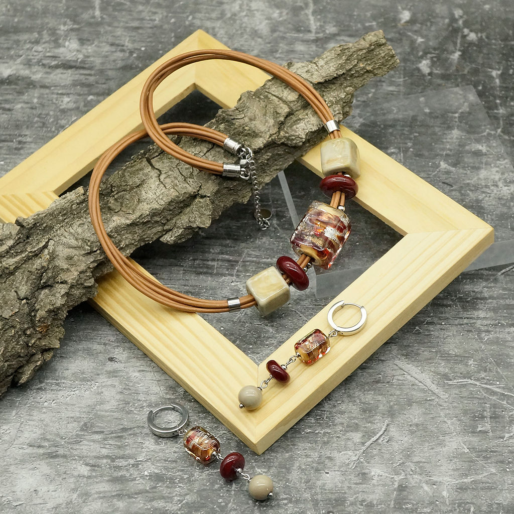 Серьги из муранского стекла DESIRE LS3311