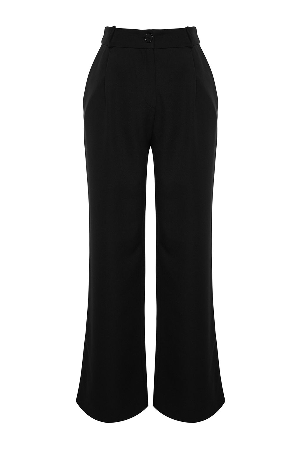 TRENDYOLMILLA Siyah Kemer Detayl? Wide Leg/Genis Paca Dokuma Pantolon TWOAW24PL00341 фото 10