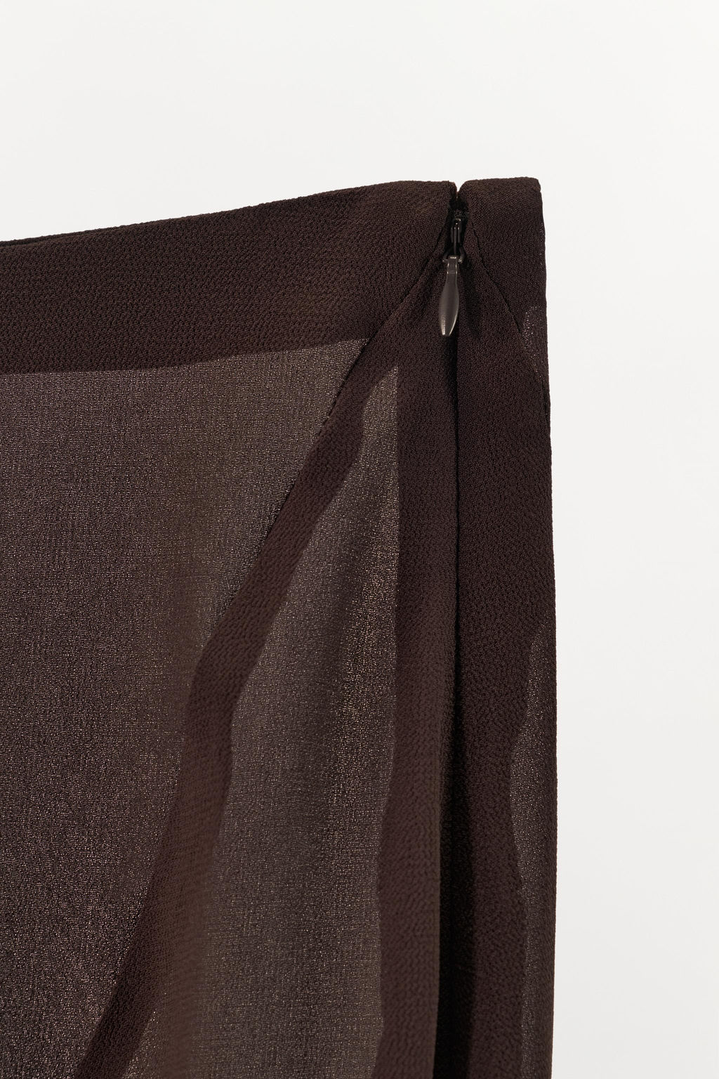 ASYMMETRIC GEORGETTE LACE SKIRT - Zara фото 8