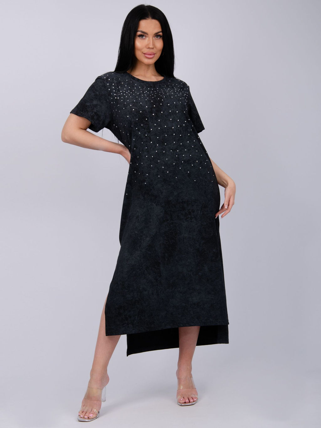 Платье Гэлекси 2, трикотаж - Малина фото 19