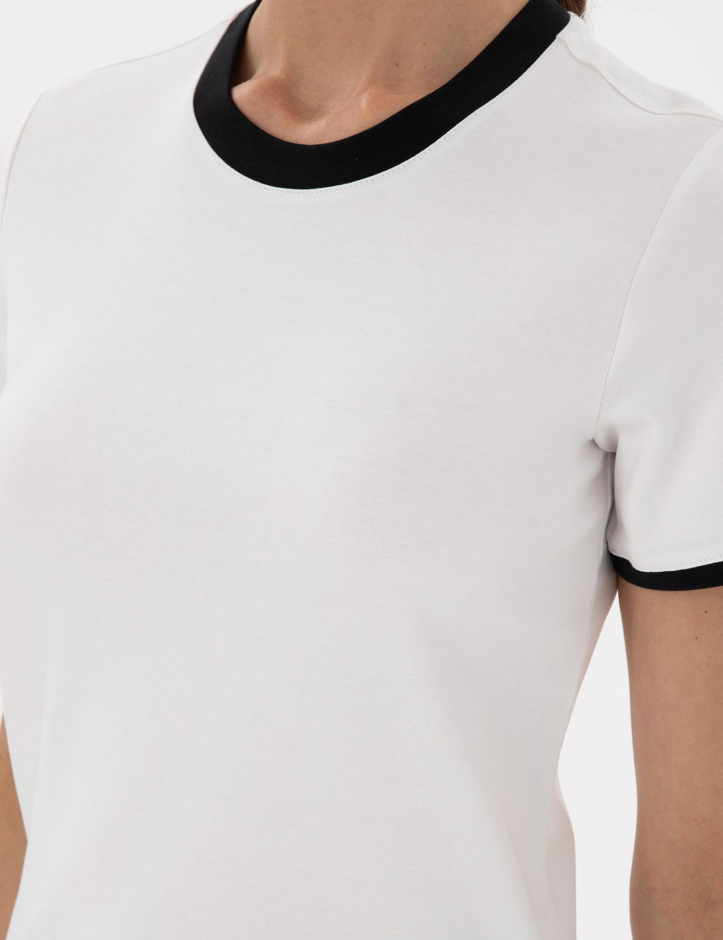 Beyaz Slim Fit Ti__rt - Pierre cardin фото 5