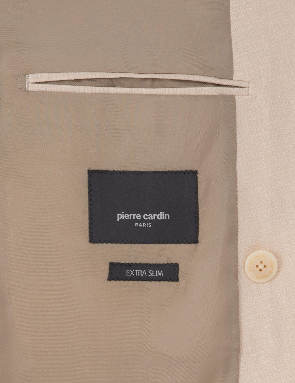 Bej Ex. Slim Fit Kruvaze Tak_m Elbise