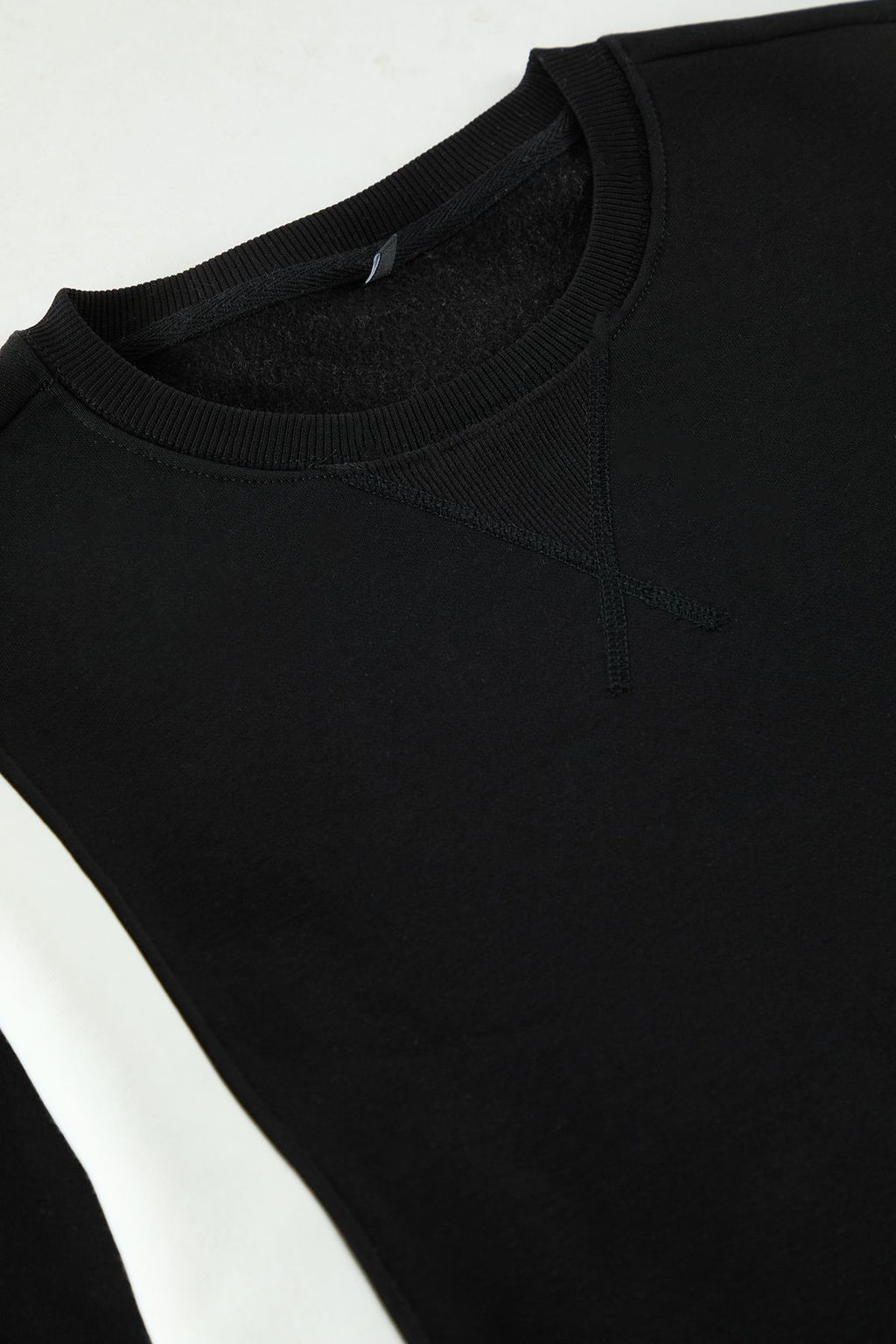 TRENDYOL MAN Siyah-Ekru Oversize/Genis Kesim Renk Bloklu Ici Sardonlu Kal?n T-shirt TMNAW25TS00015 - Trendyolmilla фото 4