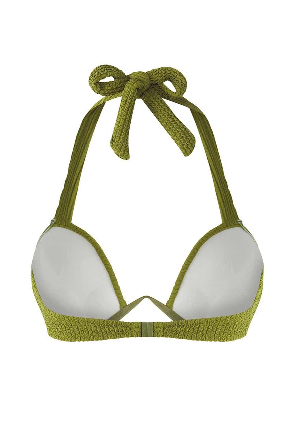 TRENDYOLMILLA Haki Balkonet Ters V Balenli Dokulu Bikini Ustu TBESS25BU00002 фото 12