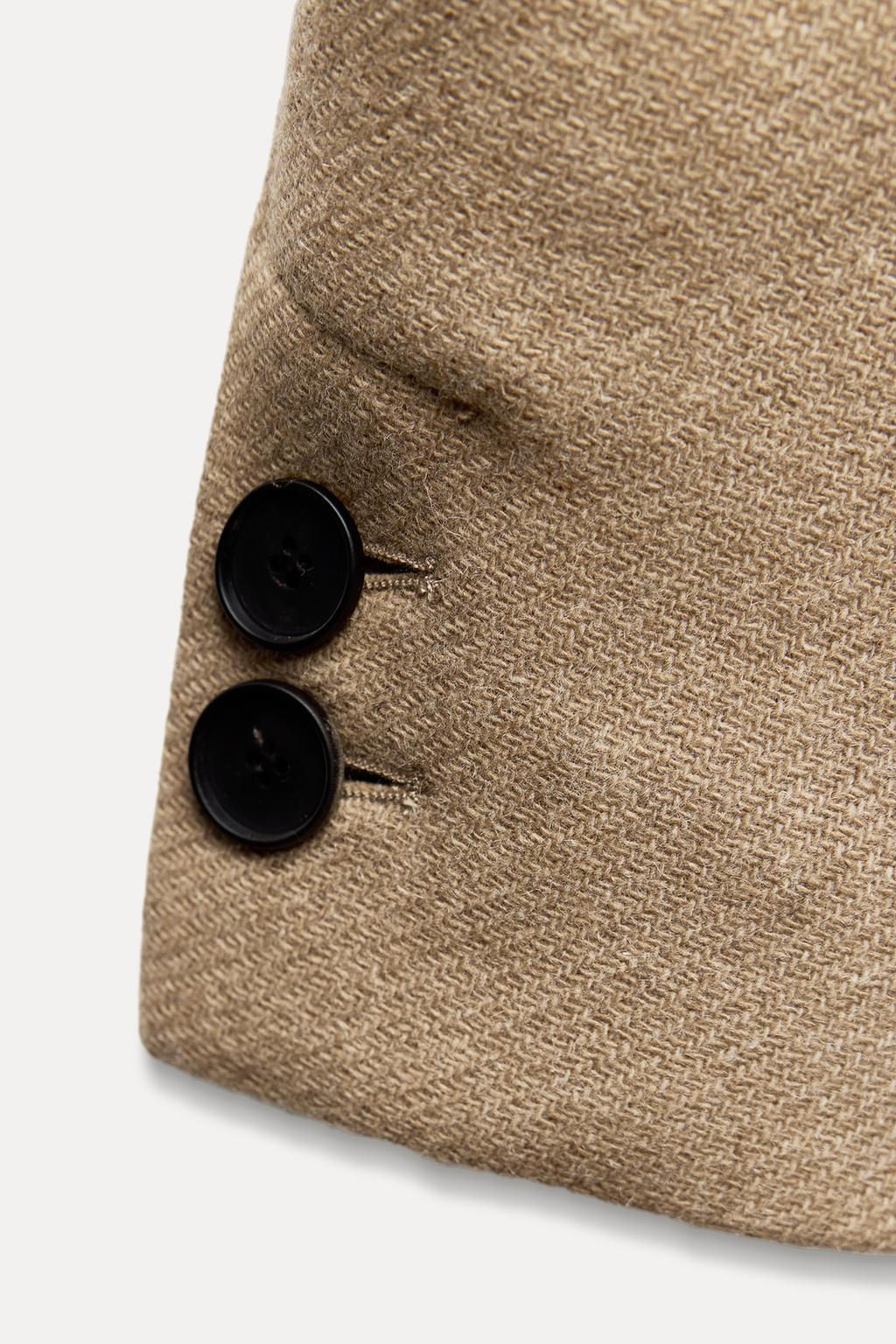 LONGLINE BELTED WOOL BLEND COAT - Zara фото 11