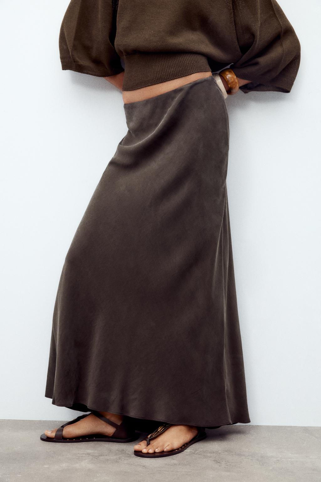 ZW COLLECTION LONG SKIRT - Zara фото 11