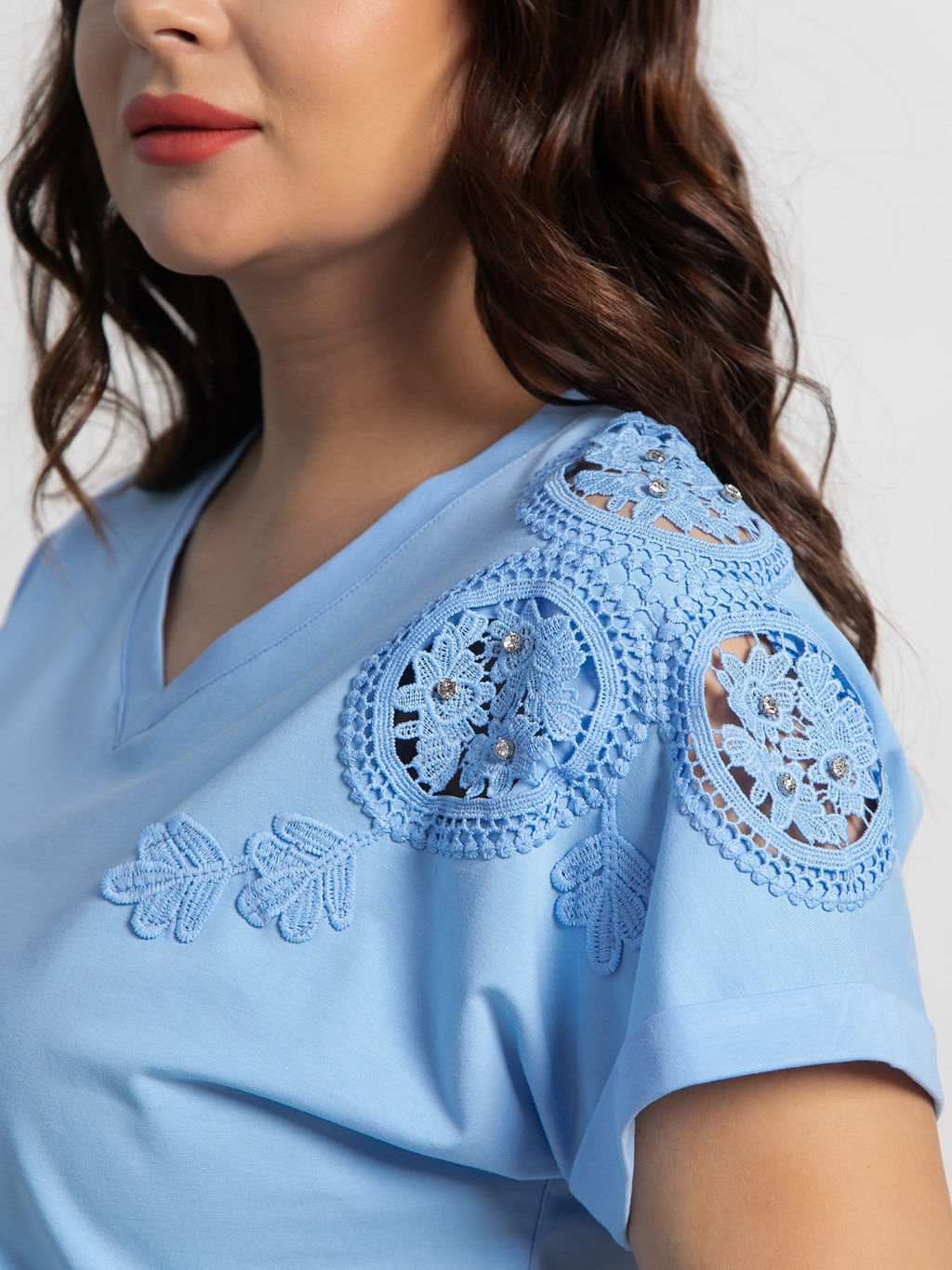 Блуза Время перемен (голубая) Б15478-20М