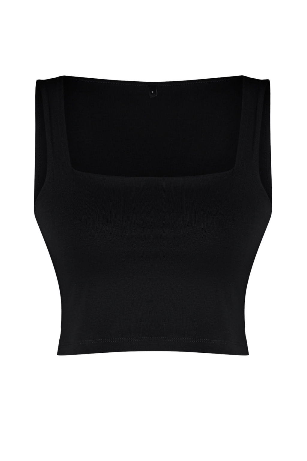 TRENDYOLMILLA Beyaz Duz Slim Kare Yaka Super Crop Orme Atlet TWOSS24AL00031  фото 7