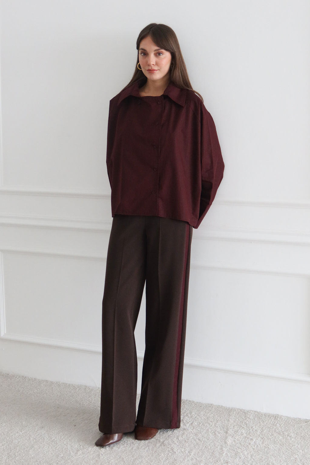 Murdum Kapama Detayl? %100 Pamuk Dokuma Gomlek TWOSS26GO00022 - Trendyolmilla фото 4