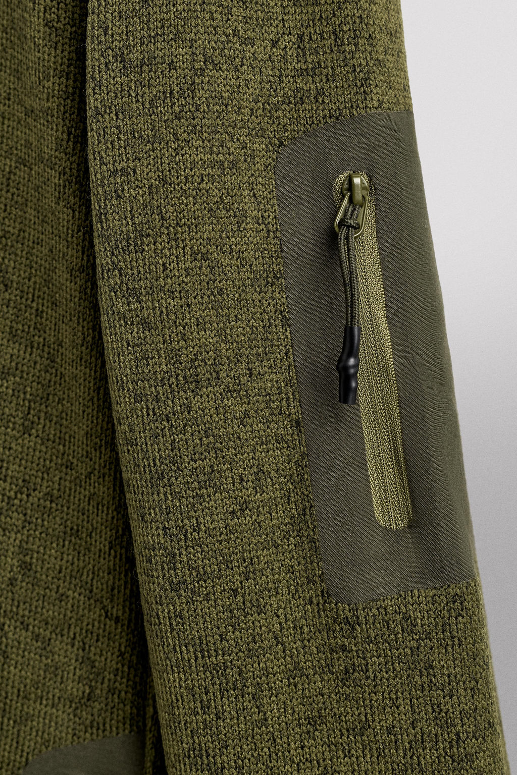 CONTRAST FLEECE KNIT CARDIGAN - Zara фото 9