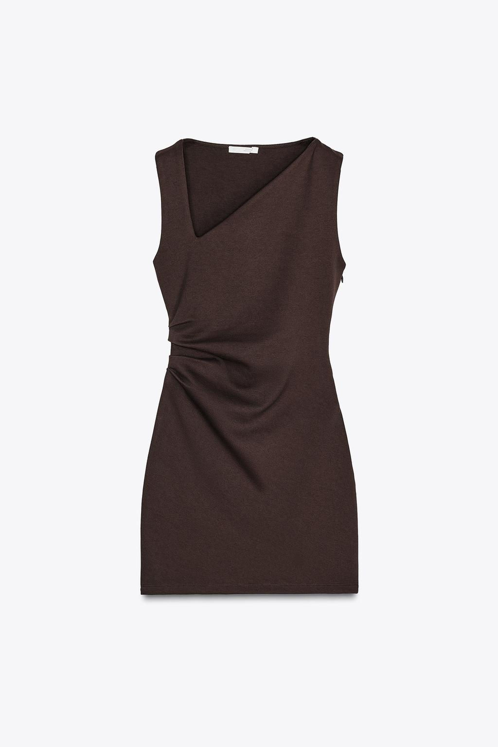DRAPED SHORT DRESS - Zara фото 6