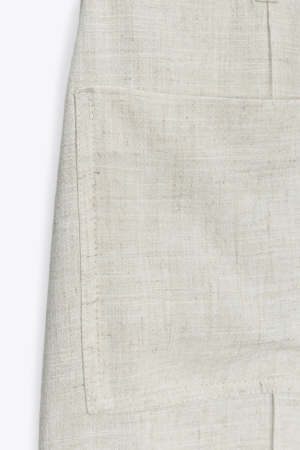 LINEN BLEND CULOTTES WITH BELT - Zara фото 7