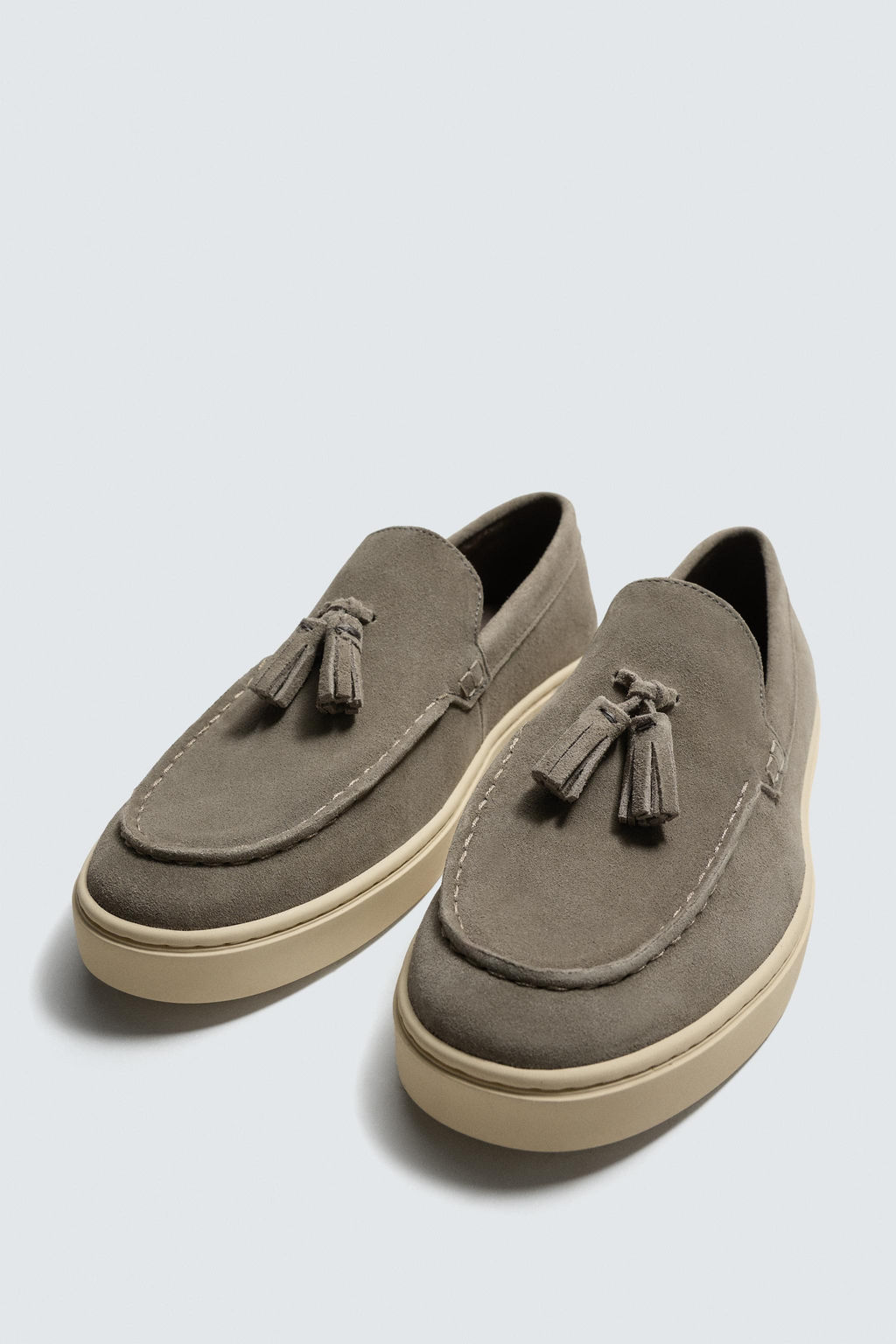 CASUAL LEATHER LOAFERS WITH TASSELS - Zara фото 12