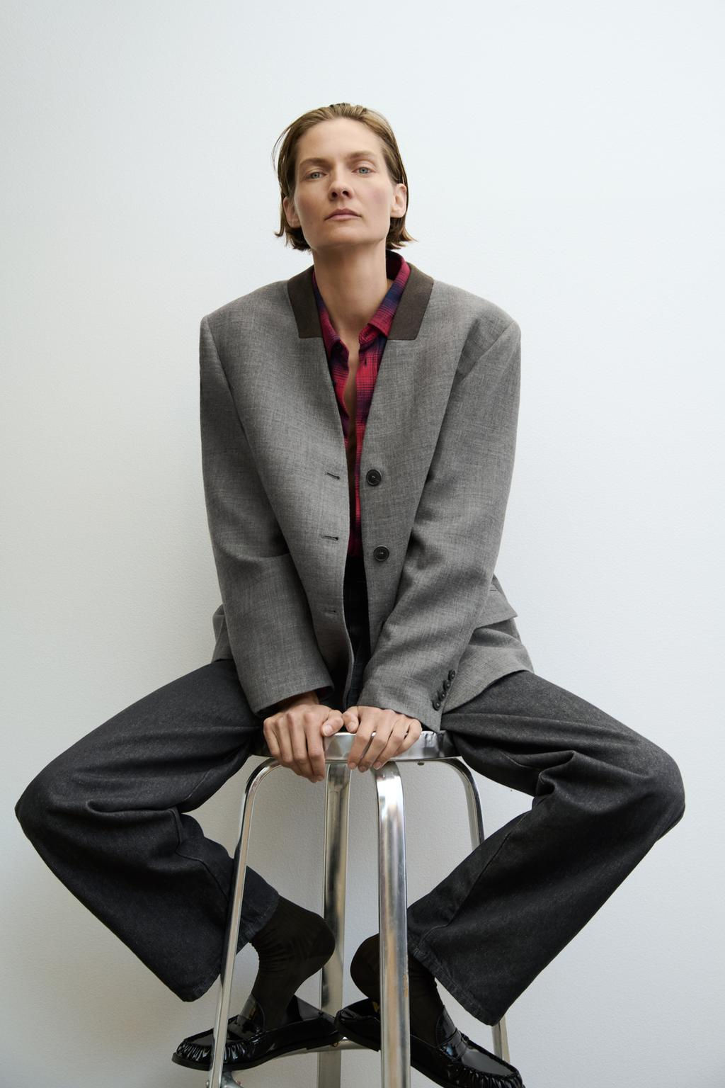 ZW COLLECTION STRAIGHT-LEG MID-RISE JEANS - Zara фото 13