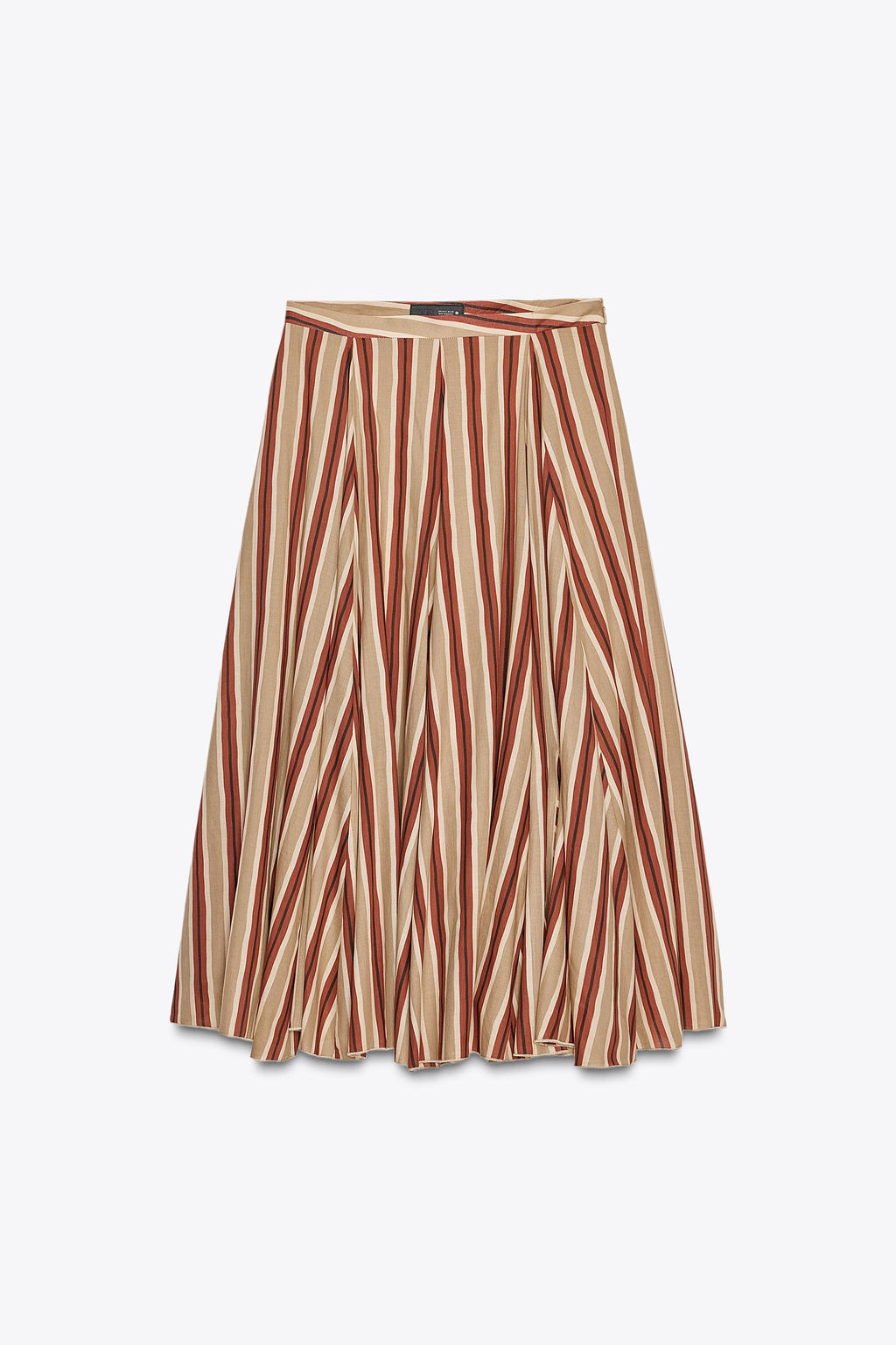 ZW COLLECTION STRIPED MIDI SKIRT - Zara фото 14