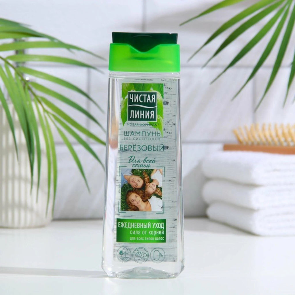 ЧИСТ.ЛИНИЯ д/волос шампунь 250мл Березовый д/всей семьи
