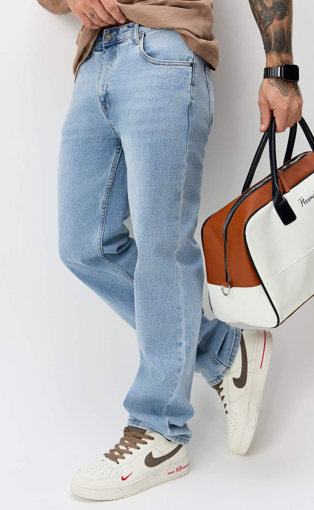 Джинсы муж. F611-0181 l.blue - Fine joyce фото 9