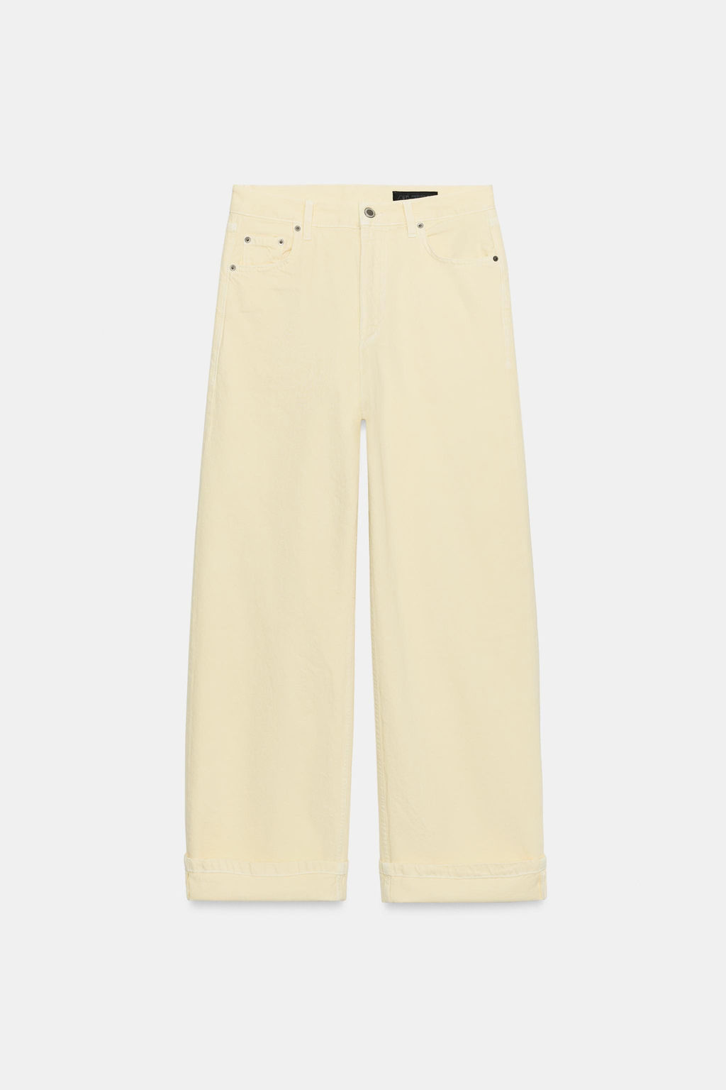 JEANS ZW COLLECTION BAGGY TIRO MEDIO / Amarillo - Zara фото 4