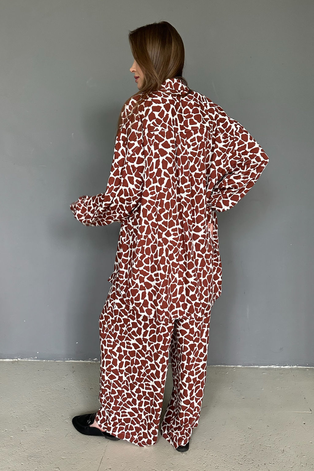 Костюм женский SET065/11/Белый, коричневый - M&G all natural фото 6