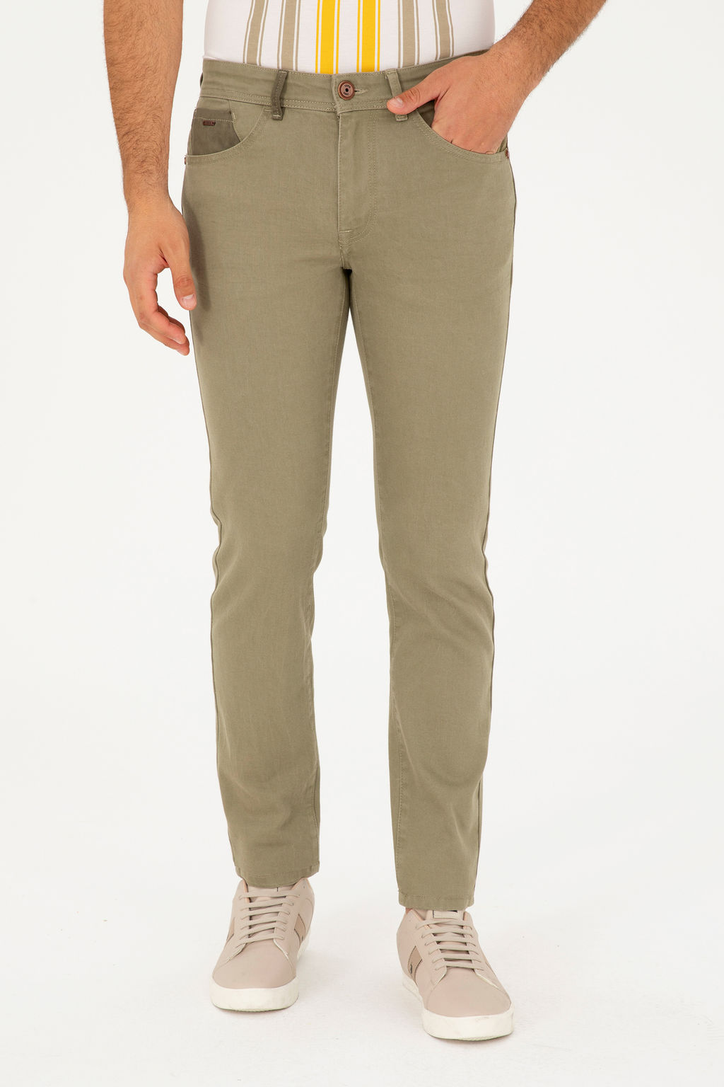 U. S. Polo Assn / Мужские джинсовые брюки цвета хаки - U.s. polo assn фото 14