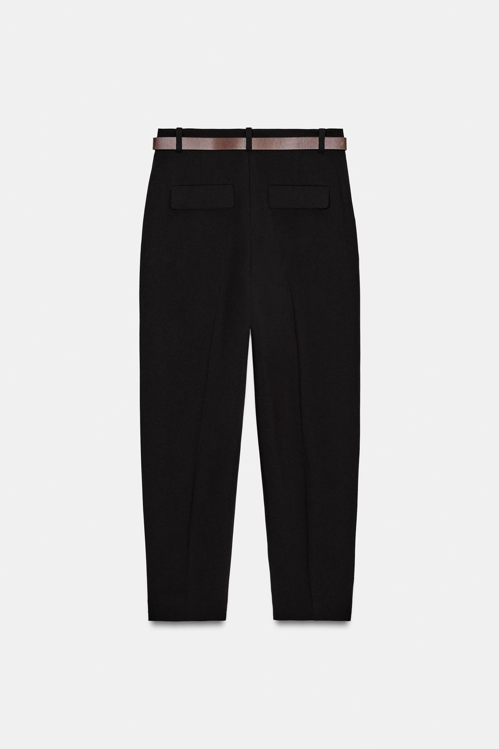 PANTAL?N PINZAS CINTUR?N / Negro - Zara фото 8