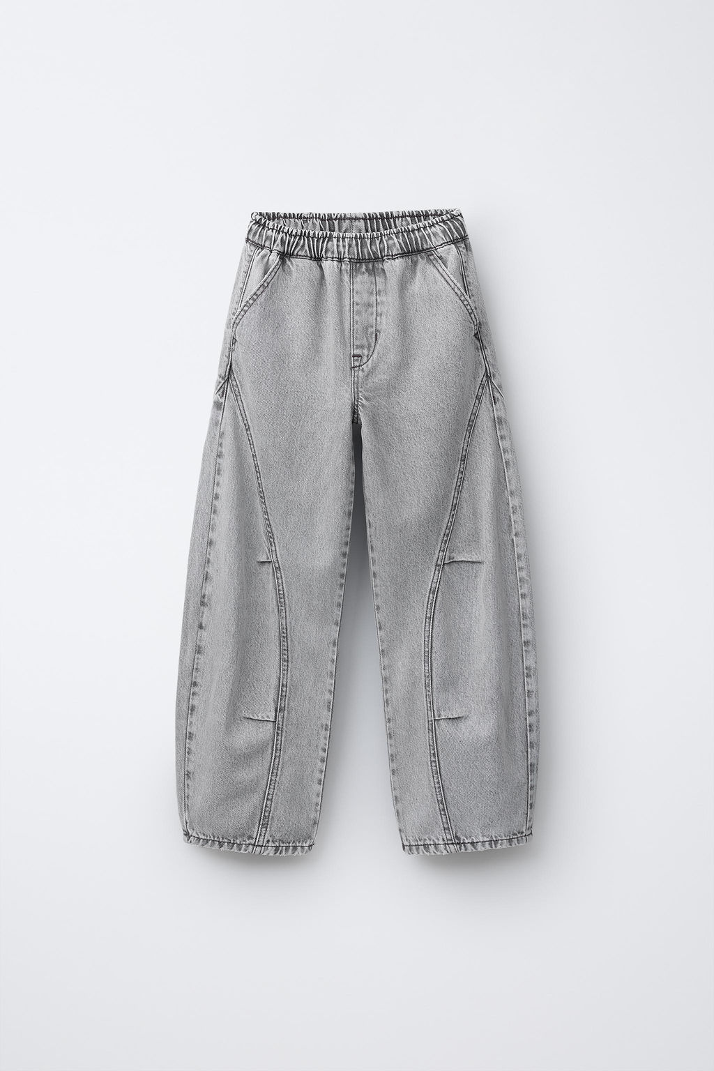 BARREL DENIM TROUSERS
