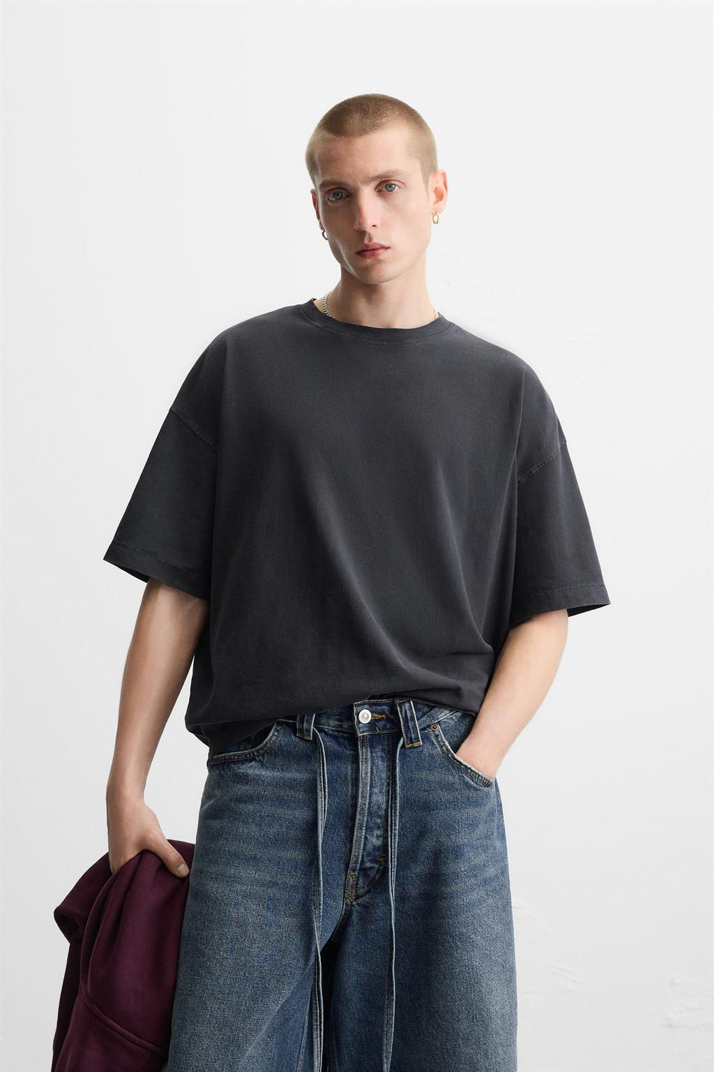 BASIC BOXY FIT T-SHIRT - Zara фото 34