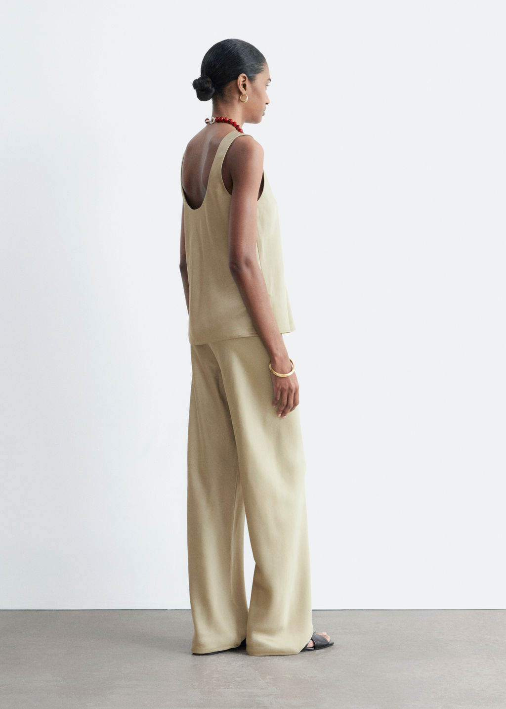Pantalones de sarga con cord?n de ajuste - H&m фото 6