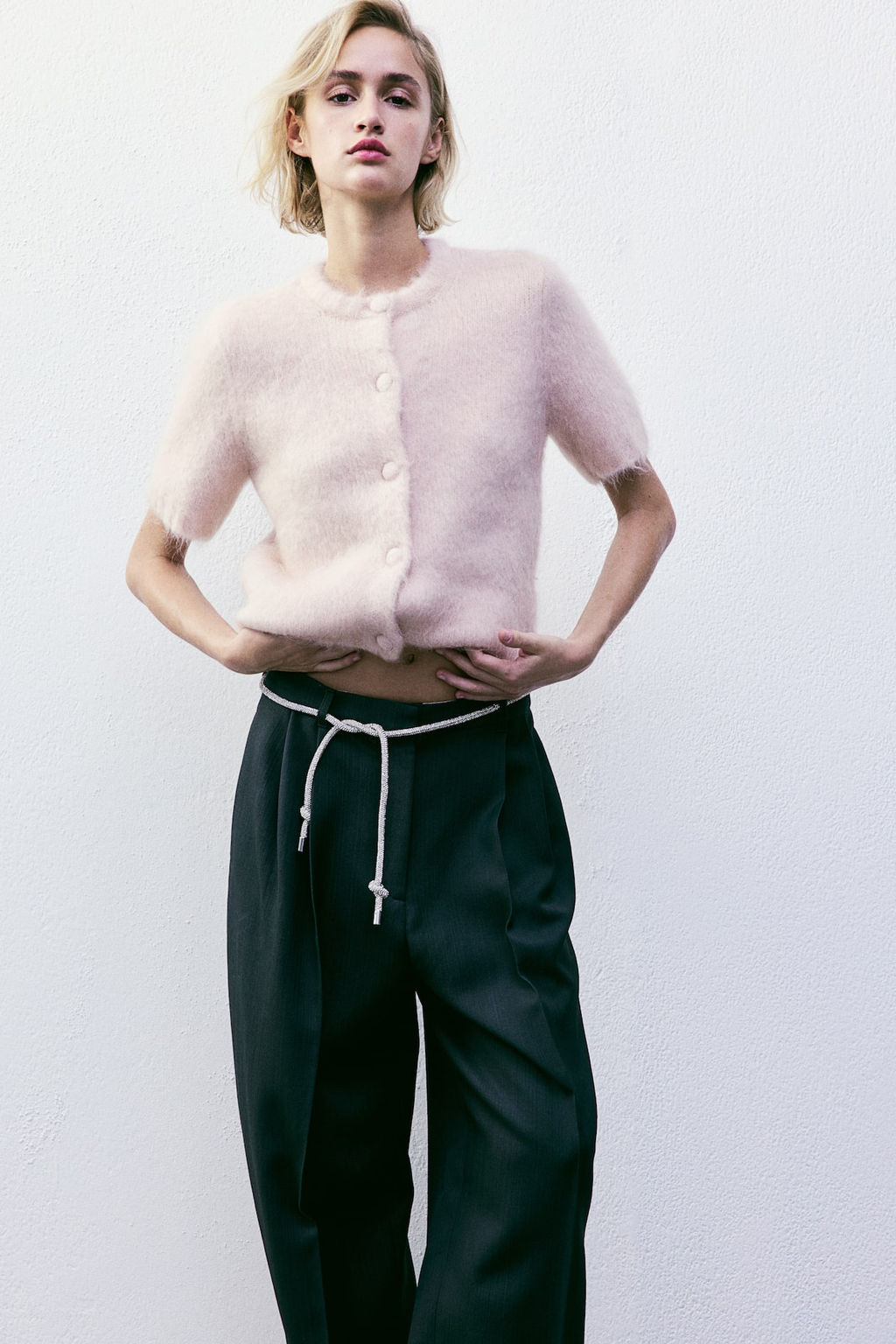 Mohair-blend cardigan - H&m фото 3