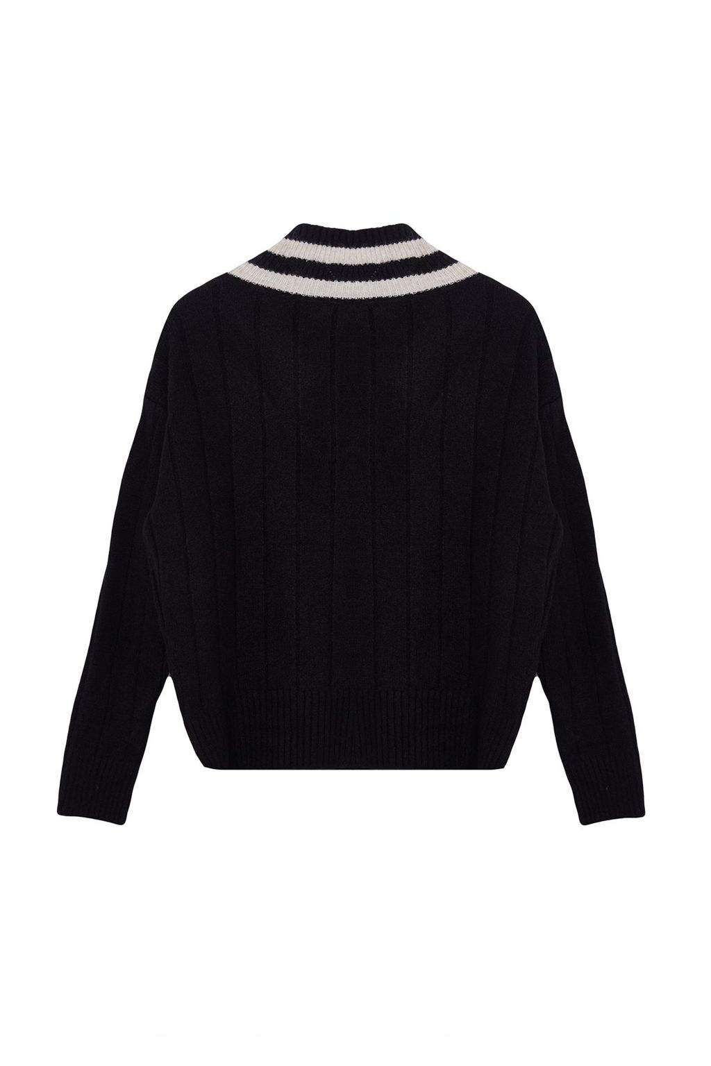 Tas Yumusak Dokulu V Yaka Renk BlokluTriko Kazak TWOAW25KZ00206 - Trendyolmilla фото 14