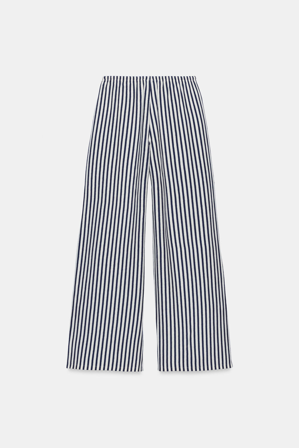 PANTAL?N RAYAS CON LINO / Crudo / Marino - Zara фото 6
