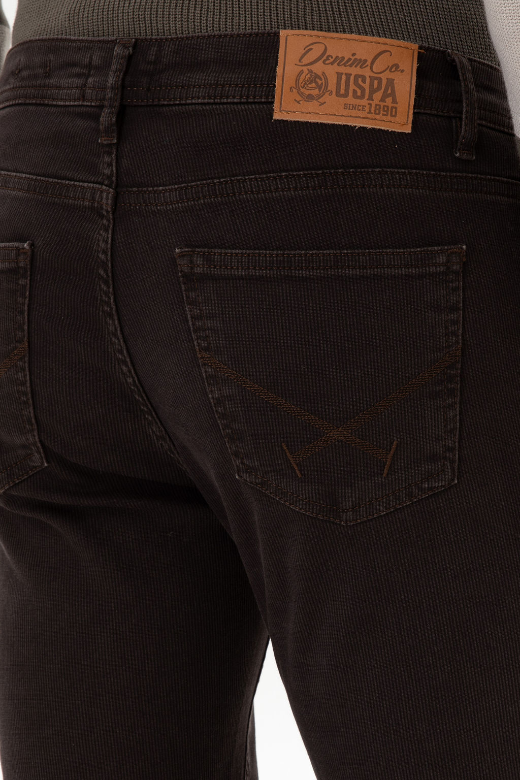 Erkek Koyu Kahverengi Slim Fit Jean Pantolon - U.s. polo assn фото 12