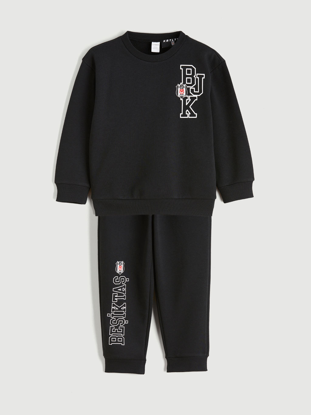 Be?ikta? Bask?l? Erkek ?ocuk Sweatshirt ve E?ofman Alt 2li