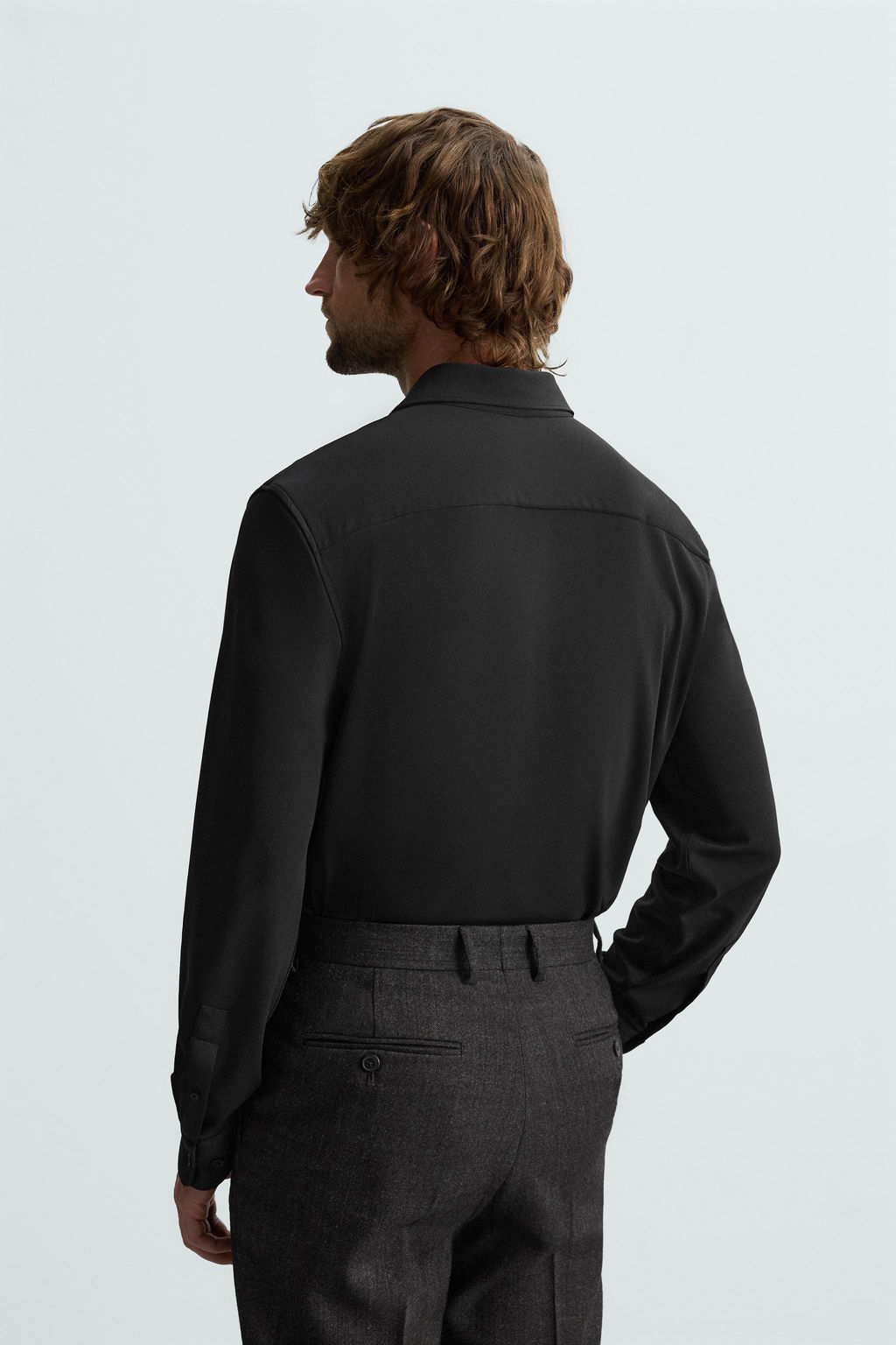 TEXTURED STRETCH SHIRT - Zara фото 13